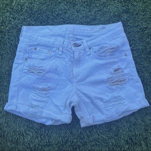 Rag & Bone Women’s White Denim Jean Shorts size 24